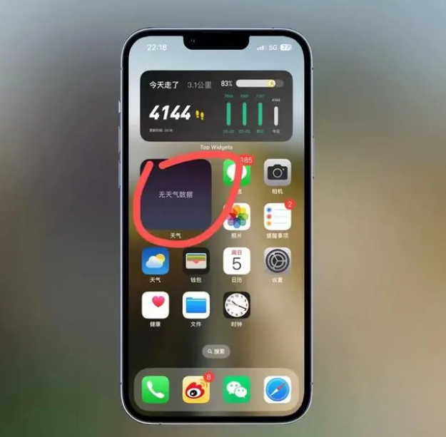 渭城苹果手机维修分享:iOS16主屏幕天气小组件无法正常工作怎么办？ 