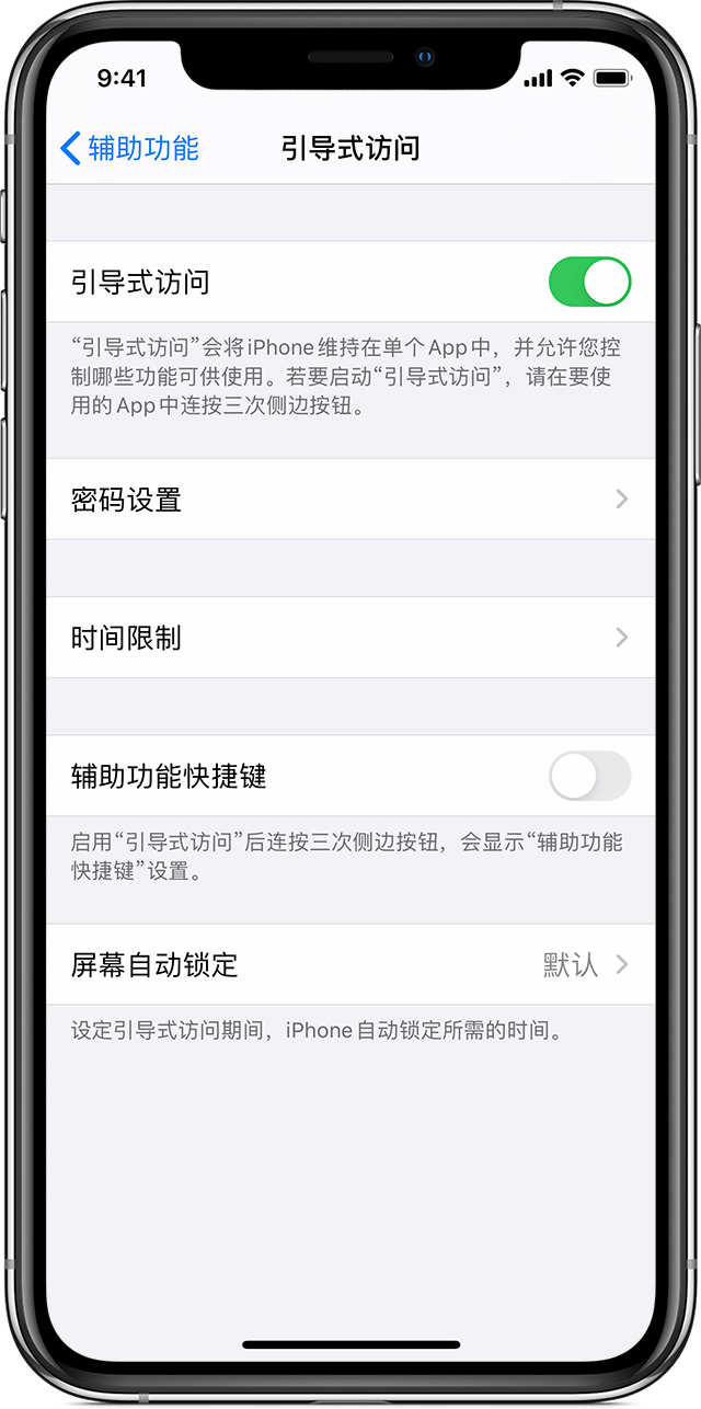 渭城苹果手机维修分享如何在 iPhone 上退出引导式访问 